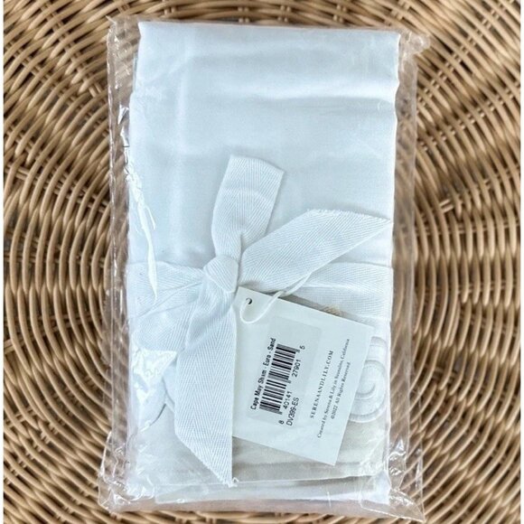 NEW Serena & Lily Cape May Sateen Euro Pillow Sham-Sand Beige